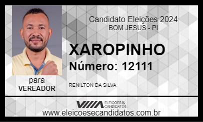 Candidato XAROPINHO 2024 - BOM JESUS - Eleições