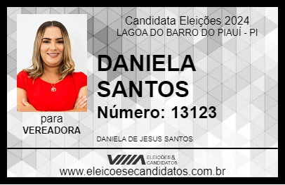 Candidato DANIELA SANTOS 2024 - LAGOA DO BARRO DO PIAUÍ - Eleições