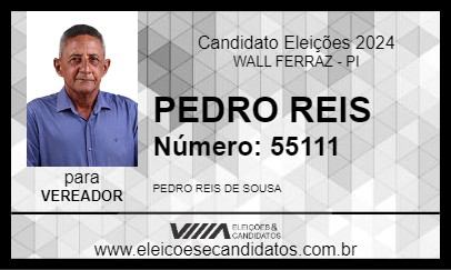 Candidato PEDRO REIS 2024 - WALL FERRAZ - Eleições