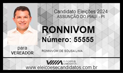 Candidato RONNIVOM 2024 - ASSUNÇÃO DO PIAUÍ - Eleições