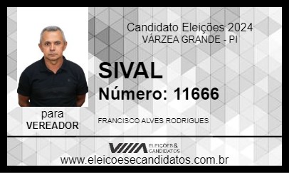 Candidato SIVAL 2024 - VÁRZEA GRANDE - Eleições