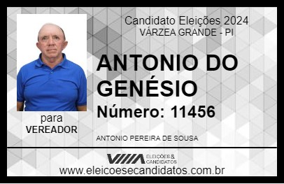 Candidato ANTONIO DO GENÉSIO 2024 - VÁRZEA GRANDE - Eleições