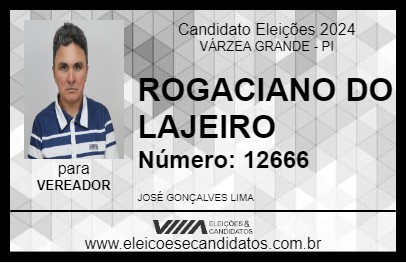 Candidato ROGACIANO DO LAJEIRO 2024 - VÁRZEA GRANDE - Eleições