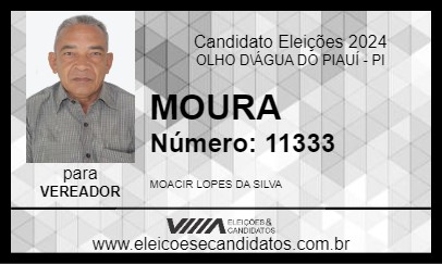 Candidato MOURA 2024 - OLHO D\ÁGUA DO PIAUÍ - Eleições