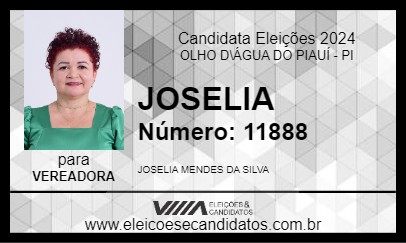 Candidato JOSELIA 2024 - OLHO D\ÁGUA DO PIAUÍ - Eleições