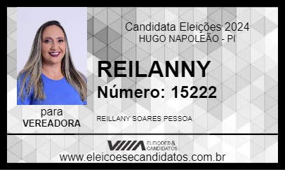 Candidato REILANNY 2024 - HUGO NAPOLEÃO - Eleições