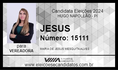 Candidato JESUS 2024 - HUGO NAPOLEÃO - Eleições