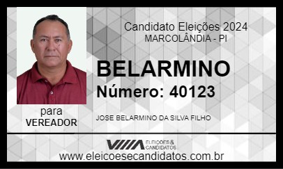 Candidato BELARMINO 2024 - MARCOLÂNDIA - Eleições