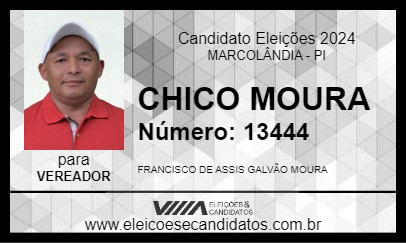 Candidato CHICO MOURA 2024 - MARCOLÂNDIA - Eleições