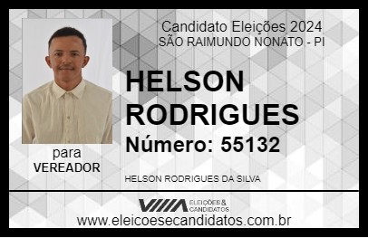 Candidato HELSON RODRIGUES 2024 - SÃO RAIMUNDO NONATO - Eleições