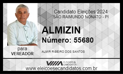 Candidato ALMIZIN 2024 - SÃO RAIMUNDO NONATO - Eleições