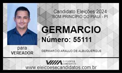 Candidato GERMARCIO 2024 - BOM PRINCÍPIO DO PIAUÍ - Eleições