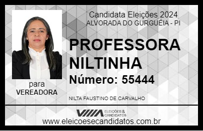 Candidato PROFESSORA NILTINHA 2024 - ALVORADA DO GURGUÉIA - Eleições