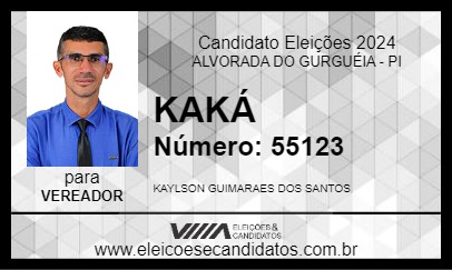 Candidato KAKÁ 2024 - ALVORADA DO GURGUÉIA - Eleições