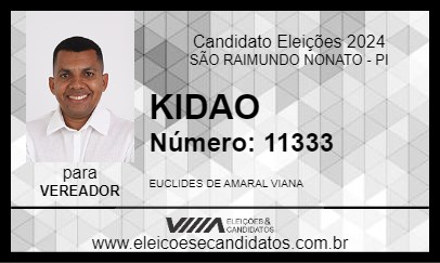 Candidato KIDAO 2024 - SÃO RAIMUNDO NONATO - Eleições