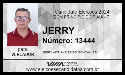 Candidato JERRY 2024 - BOM PRINCÍPIO DO PIAUÍ - Eleições