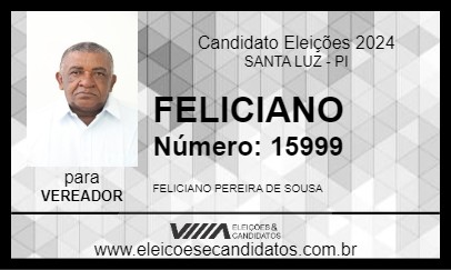 Candidato FELICIANO 2024 - SANTA LUZ - Eleições