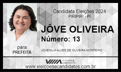 Candidato JÔVE OLIVEIRA 2024 - PIRIPIRI - Eleições