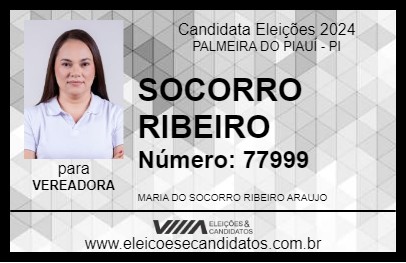 Candidato SOCORRO RIBEIRO 2024 - PALMEIRA DO PIAUÍ - Eleições