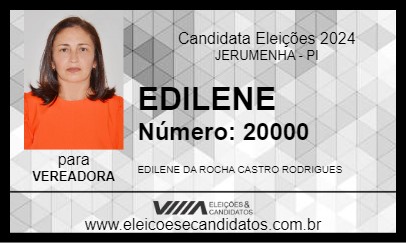 Candidato EDILENE 2024 - JERUMENHA - Eleições