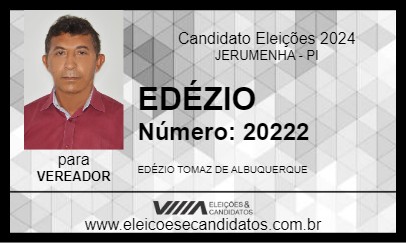 Candidato EDÉZIO 2024 - JERUMENHA - Eleições