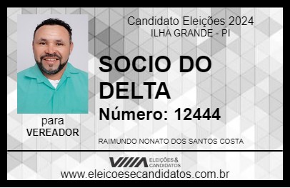 Candidato SOCIO DO DELTA 2024 - ILHA GRANDE - Eleições