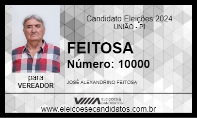 Candidato FEITOSA 2024 - UNIÃO - Eleições