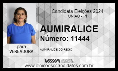 Candidato AUMIRALICE 2024 - UNIÃO - Eleições