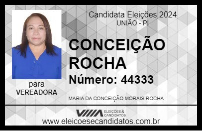 Candidato CONCEIÇÃO ROCHA 2024 - UNIÃO - Eleições