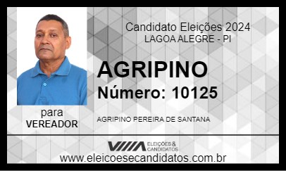 Candidato AGRIPINO 2024 - LAGOA ALEGRE - Eleições