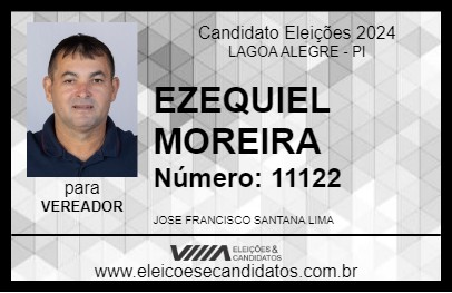 Candidato EZEQUIEL MOREIRA 2024 - LAGOA ALEGRE - Eleições