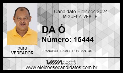 Candidato DA Ó 2024 - MIGUEL ALVES - Eleições