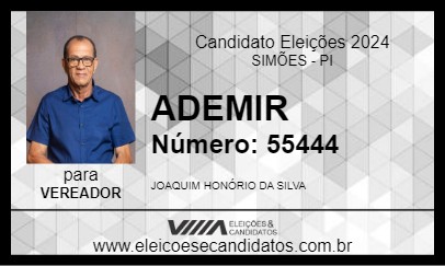 Candidato ADEMIR 2024 - SIMÕES - Eleições