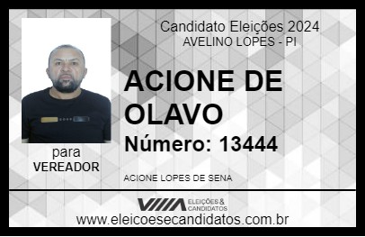 Candidato ACIONE DE OLAVO 2024 - AVELINO LOPES - Eleições