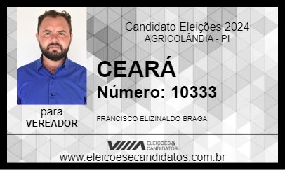 Candidato CEARÁ 2024 - AGRICOLÂNDIA - Eleições