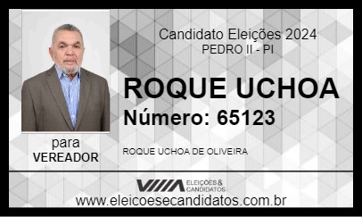 Candidato ROQUE UCHOA 2024 - PEDRO II - Eleições