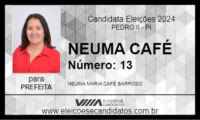 Candidato NEUMA CAFÉ 2024 - PEDRO II - Eleições