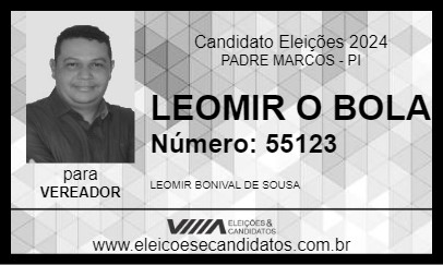 Candidato LEOMIR   O BOLA  2024 - PADRE MARCOS - Eleições