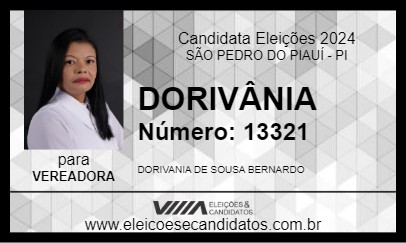 Candidato DORIVÂNIA 2024 - SÃO PEDRO DO PIAUÍ - Eleições