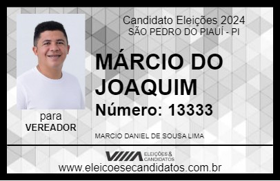 Candidato MÁRCIO DO JOAQUIM 2024 - SÃO PEDRO DO PIAUÍ - Eleições