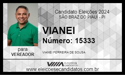 Candidato VIANEI 2024 - SÃO BRAZ DO PIAUÍ - Eleições