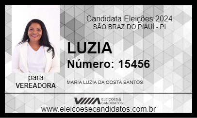 Candidato LUZIA 2024 - SÃO BRAZ DO PIAUÍ - Eleições