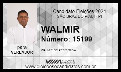 Candidato WALMIR 2024 - SÃO BRAZ DO PIAUÍ - Eleições