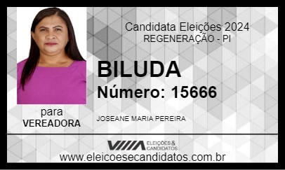 Candidato BILUDA 2024 - REGENERAÇÃO - Eleições