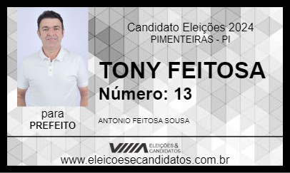 Candidato TONY FEITOSA 2024 - PIMENTEIRAS - Eleições