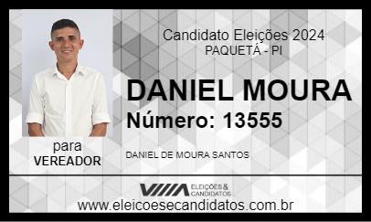 Candidato DANIEL MOURA 2024 - PAQUETÁ - Eleições