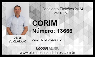 Candidato CORIM 2024 - PAQUETÁ - Eleições