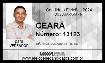 Candidato CEARÁ 2024 - SUSSUAPARA - Eleições