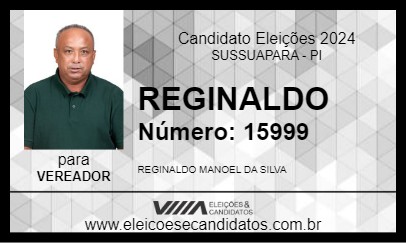 Candidato REGINALDO 2024 - SUSSUAPARA - Eleições