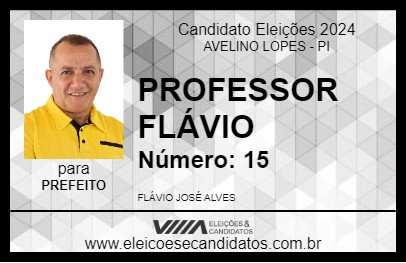 Candidato PROFESSOR FLÁVIO 2024 - AVELINO LOPES - Eleições